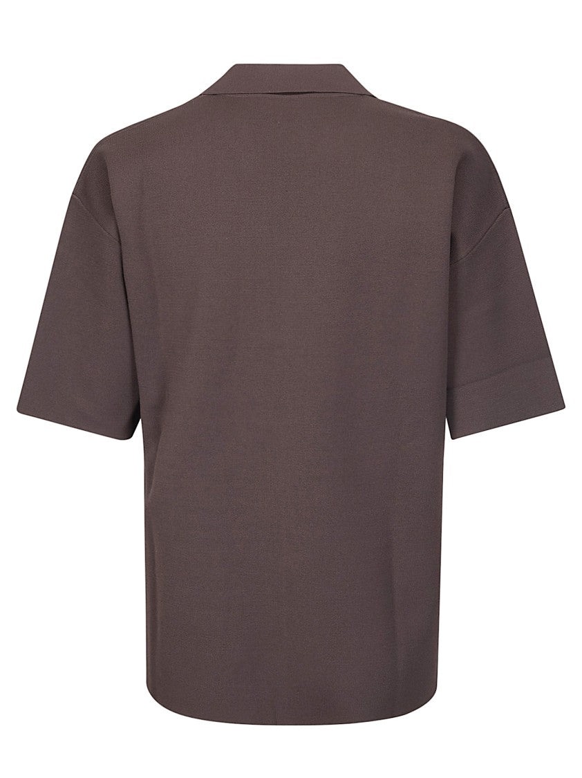 P.A.R.O.S.H. Tailored Neutrals Shirt With Button-Down Front