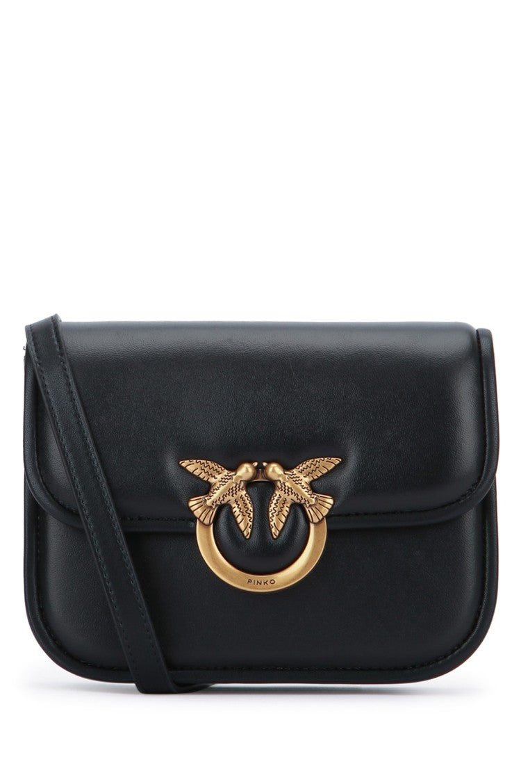 Pinko Rectangular Black Crossbody Bag