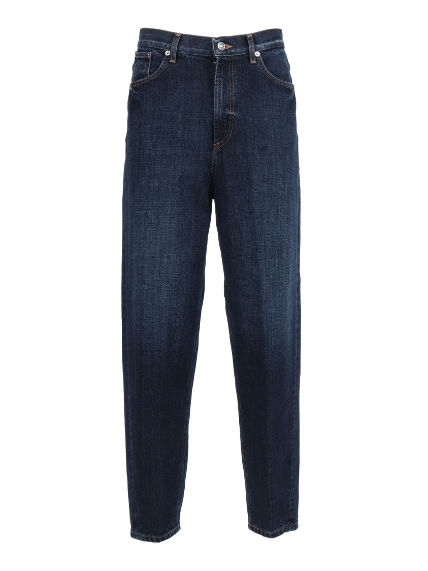 Dondup Straight-Leg Jeans With Dark Indigo Wash