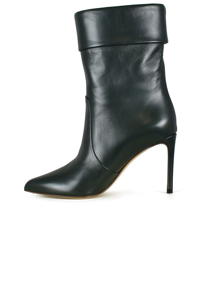 Francesco Russo Pointed Toe Ankle Boots With Folded Cuff