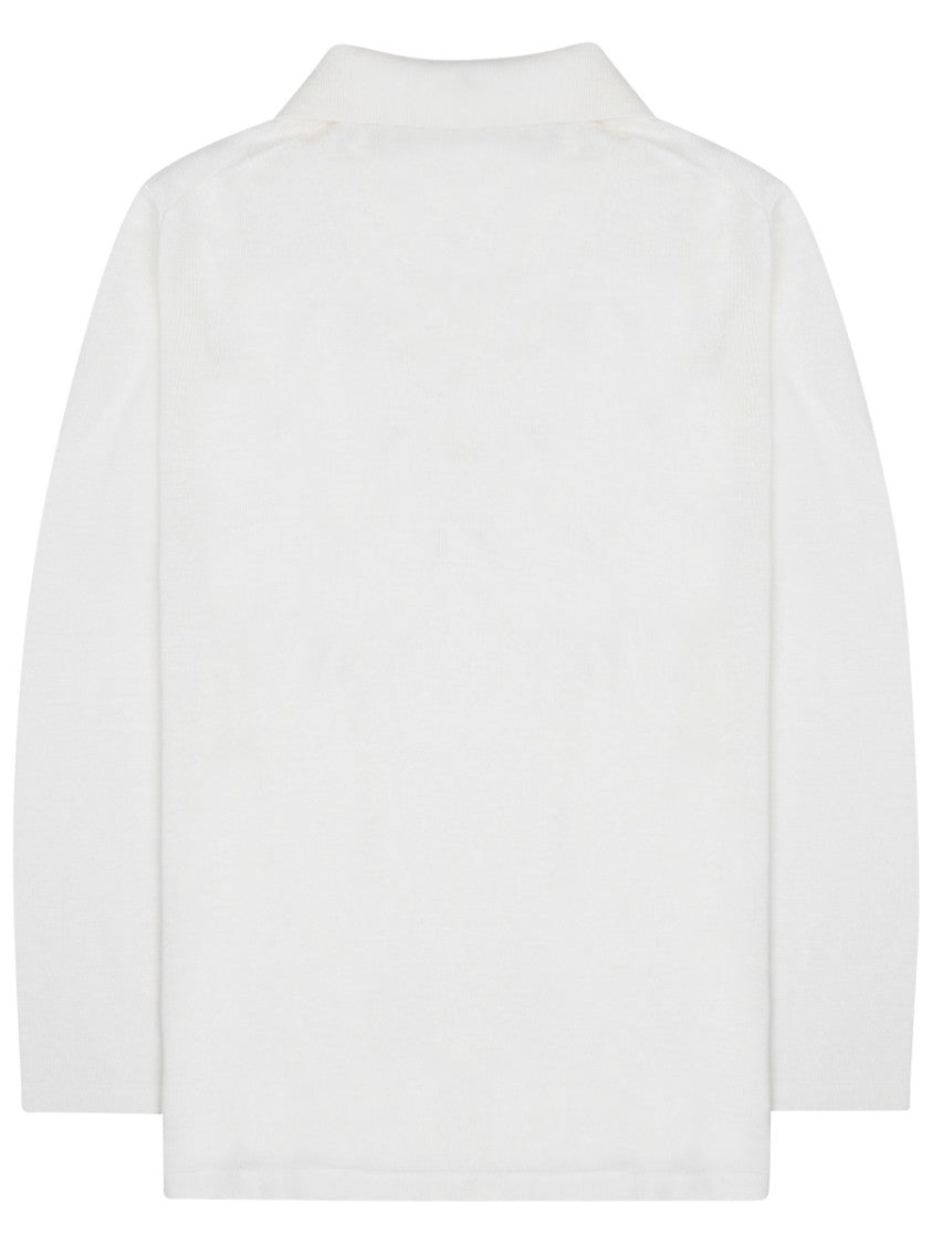P.A.R.O.S.H. Relaxed Fit V-Neck Linen-Blend Blouse