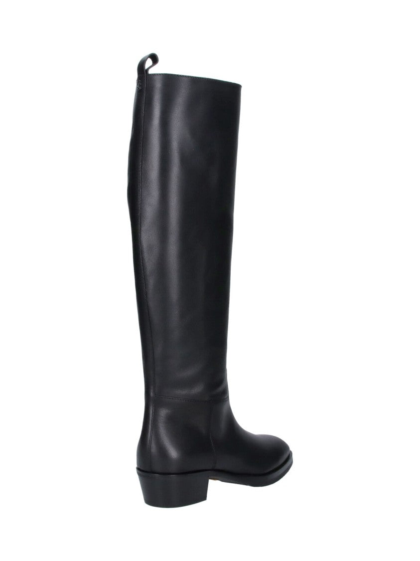 Jimmy Choo Sophisticated Buffalo Leather Tall Boots With Vibram Sole