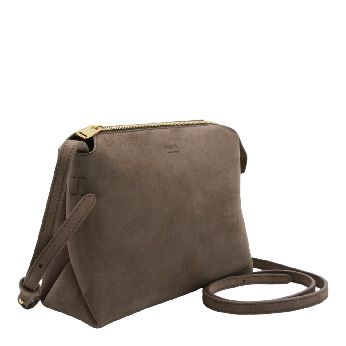 Khaite Soft Suede Mini Bag With Gold-Tone Accents