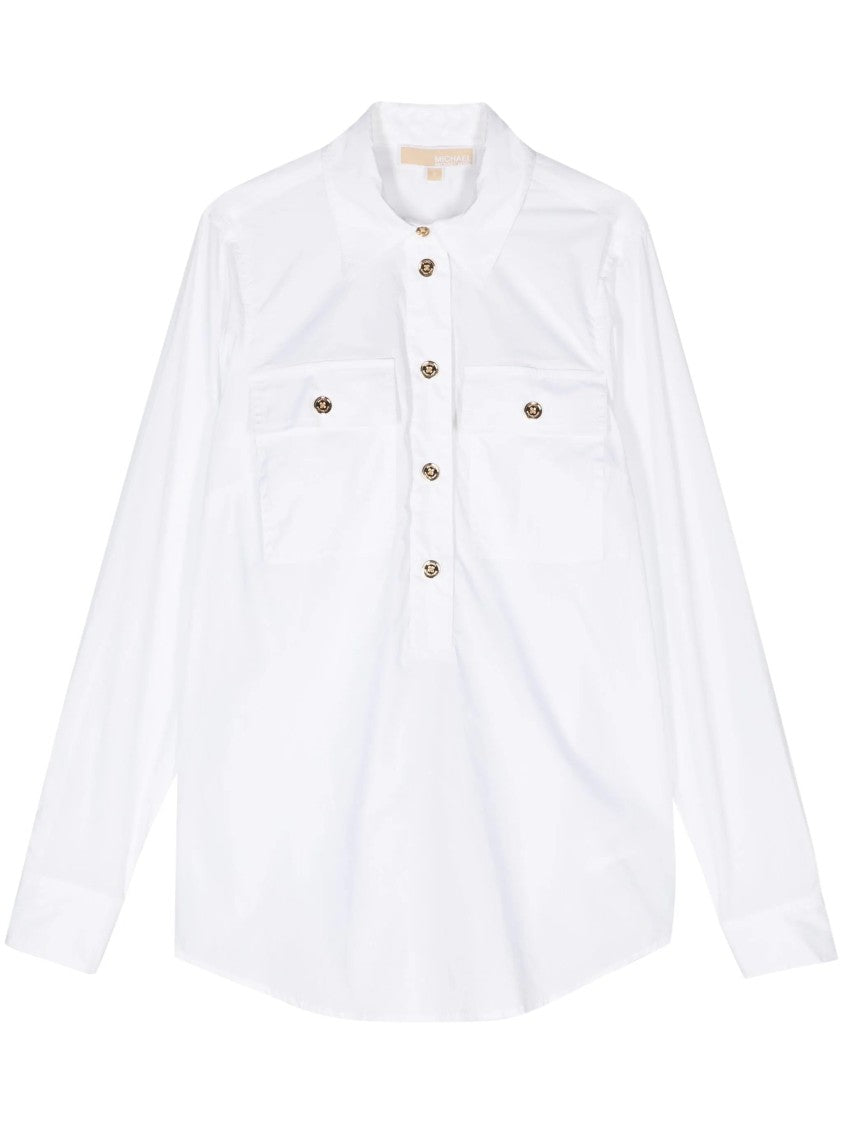 Michael Kors Poplin Pull Over Shirt