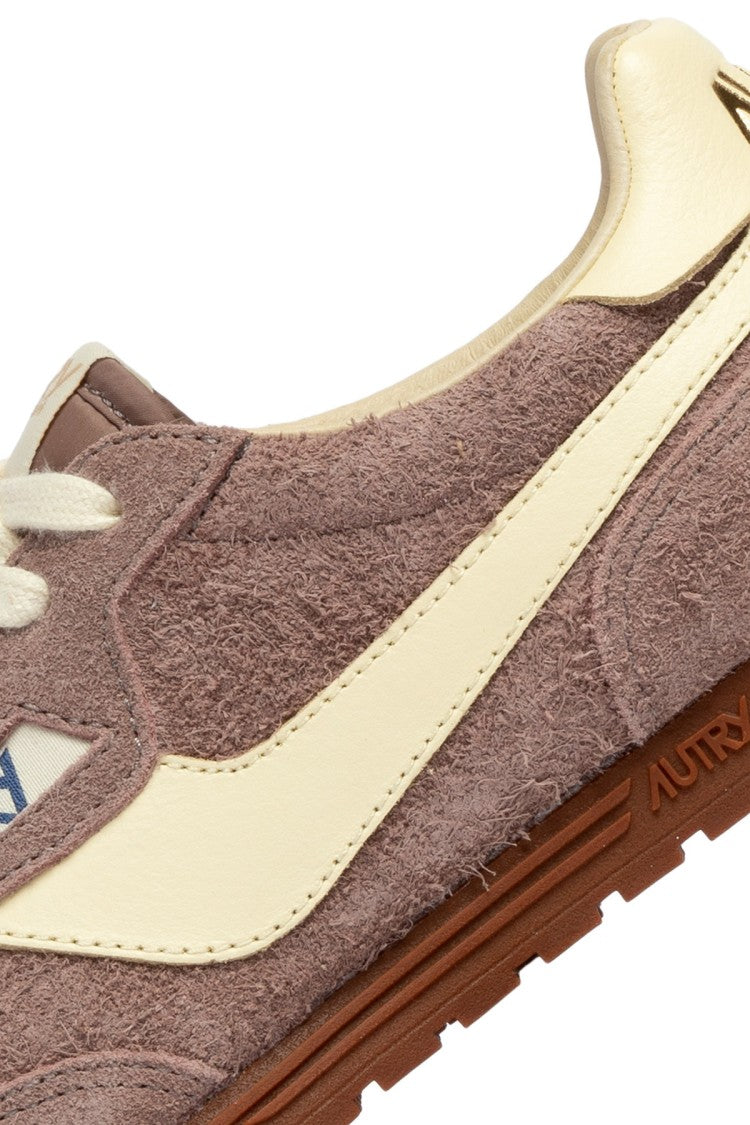 Autry Mauve Windspin Suede Sneakers