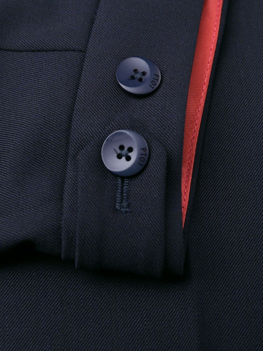 Pt Torino Cropped Tailored Trousers With Minimalist Design