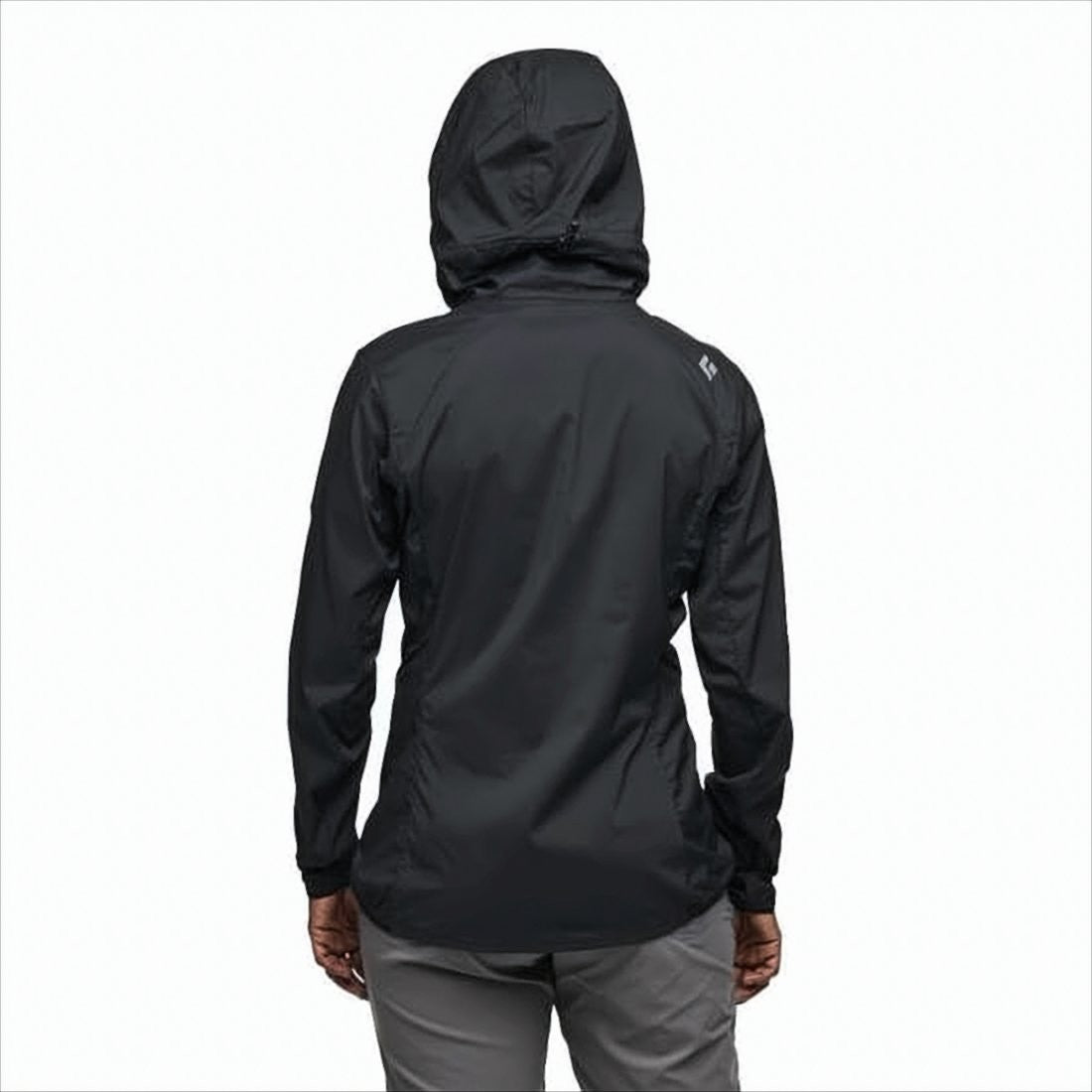 Black Diamond Streamlined Black Diamond Jacket With Full Zip And Hood