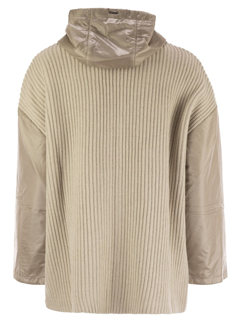 Herno Resort Jacket In Wool And Ultralight Nylon