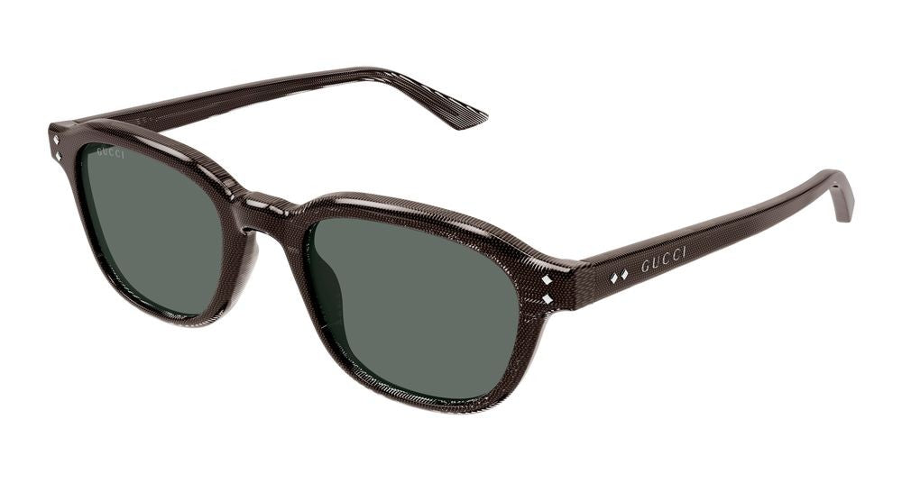Gucci Brown Textured Acetate Sunglasses