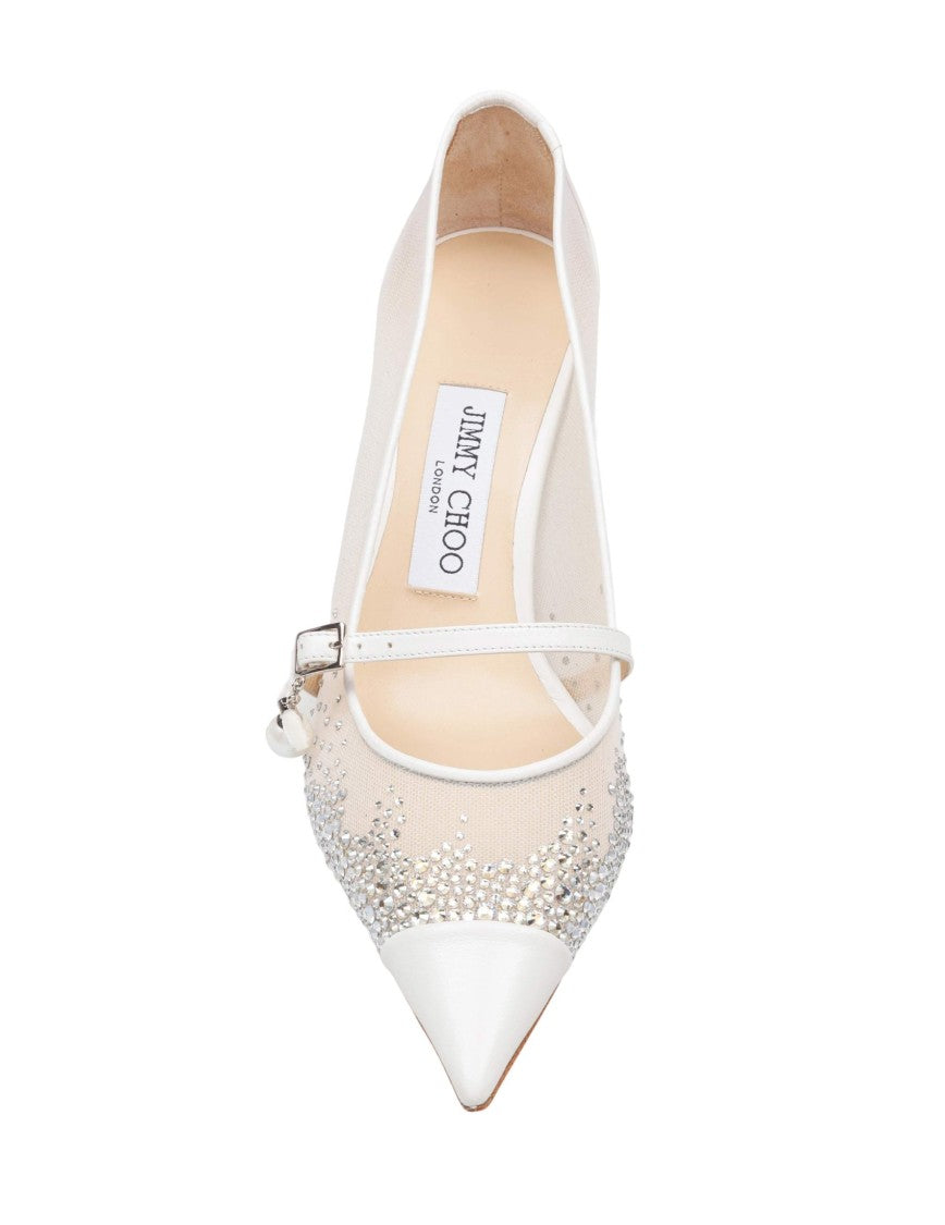 Jimmy Choo Aren 65 Tkw Mesh And Leather Pumps