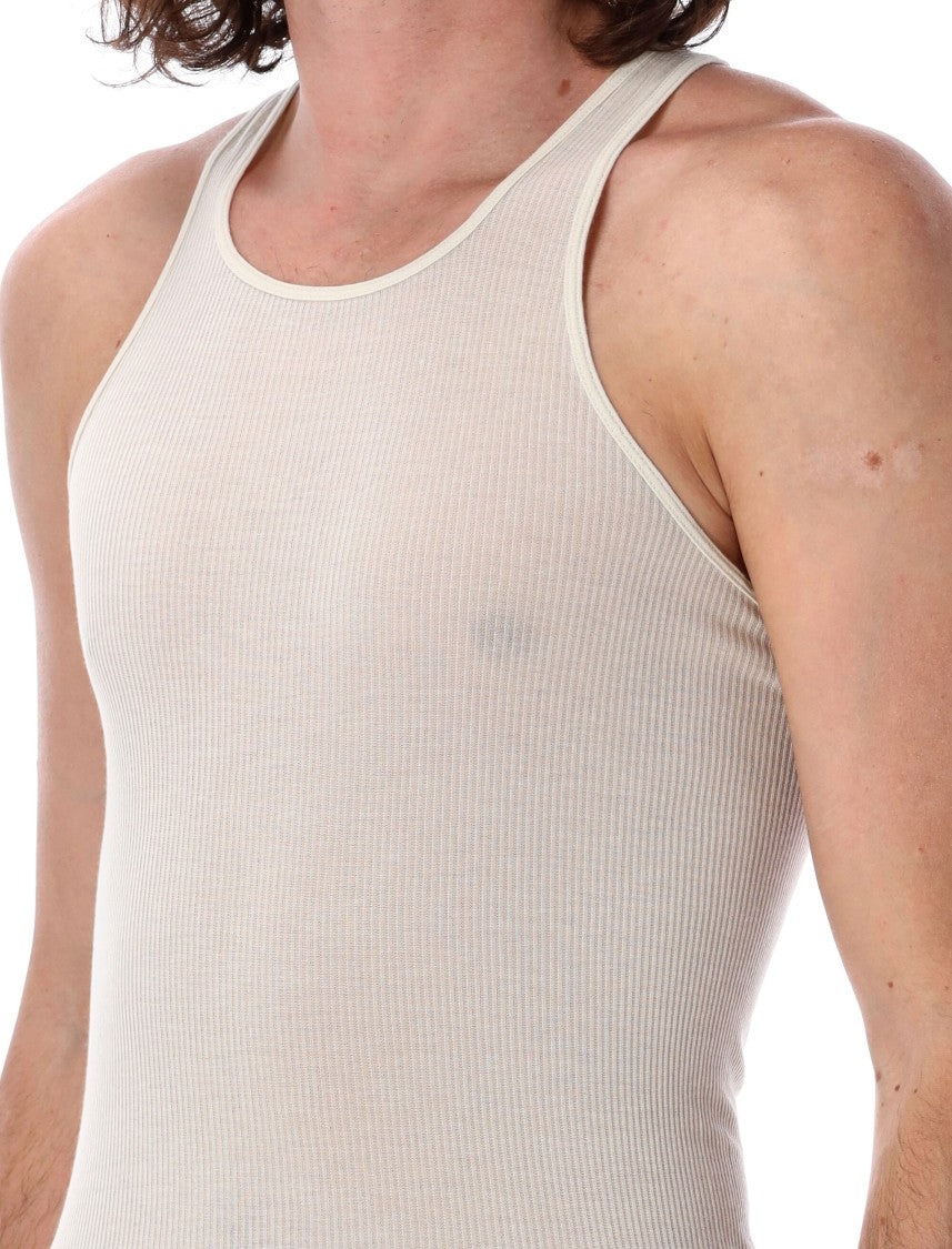 Rick Owens Fitted Longline Rib Tank Top