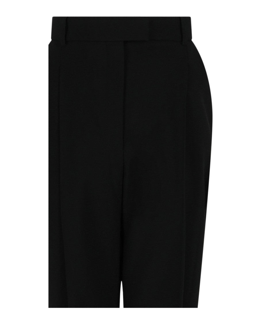 Alexander Mcqueen Pleated Wool Trousers With Tailored Silhouette