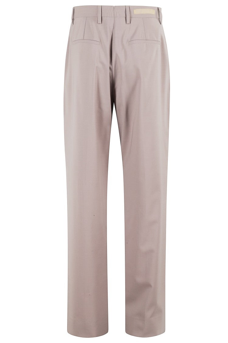 Briglia Tailored Straight-Leg Trousers With Subtle Waistband