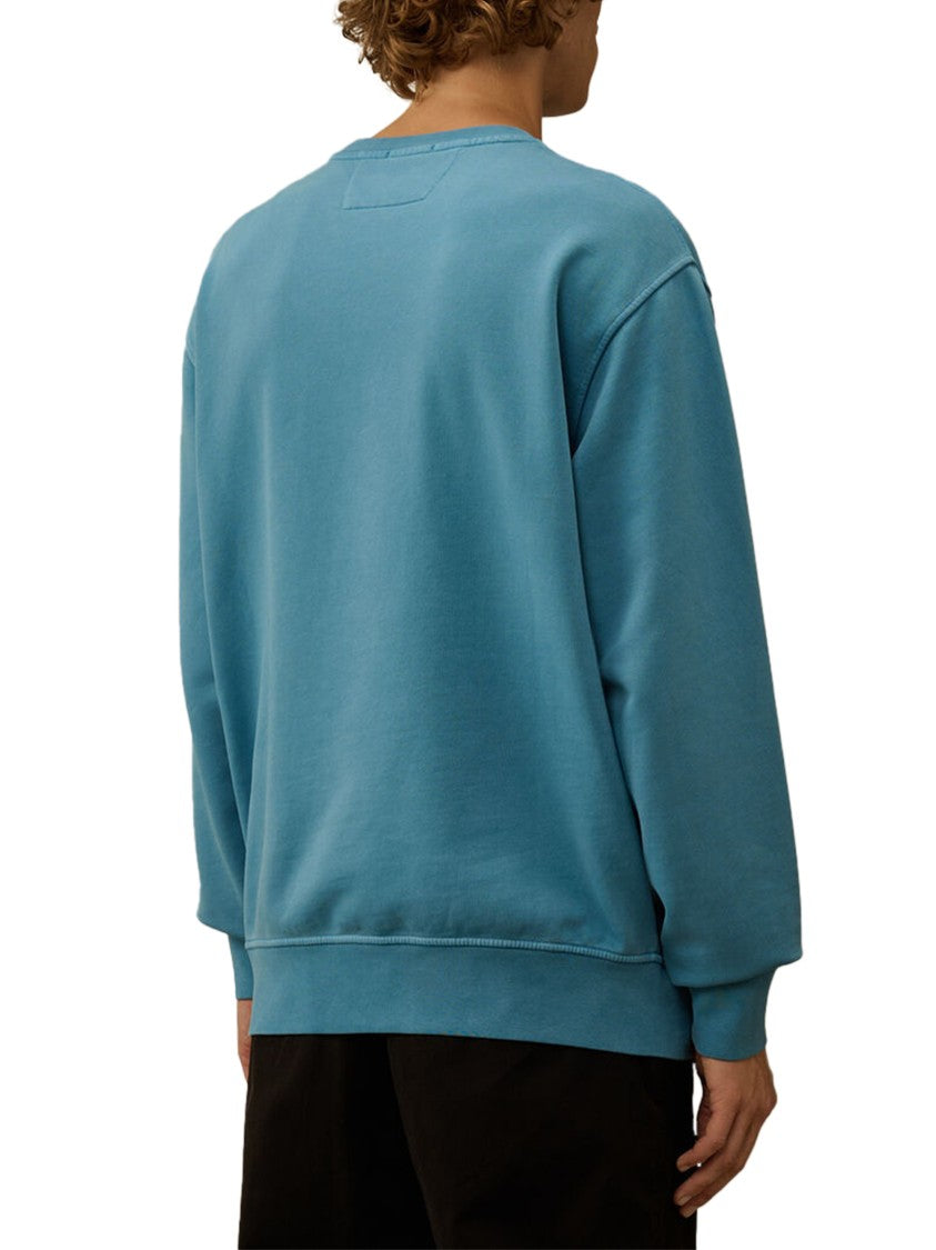 C.P. Company Brushed Emerized Diagonal Fleece Crewneck Sweater