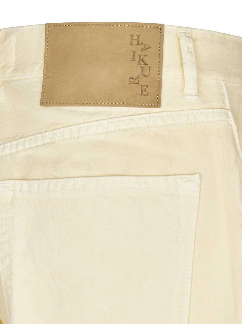 Haikure Bethany Twill 45 High-Waisted Wide-Leg Pants