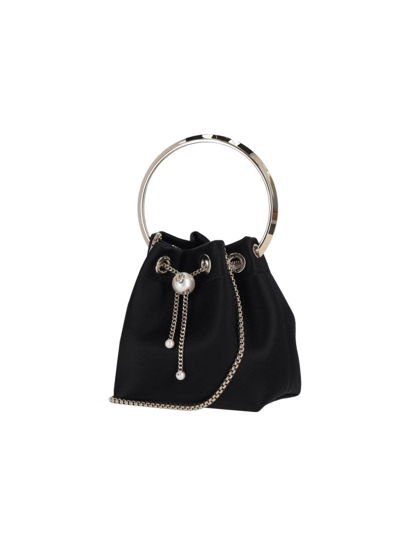 Jimmy Choo Bon Bon Mini Bucket Bag – Black