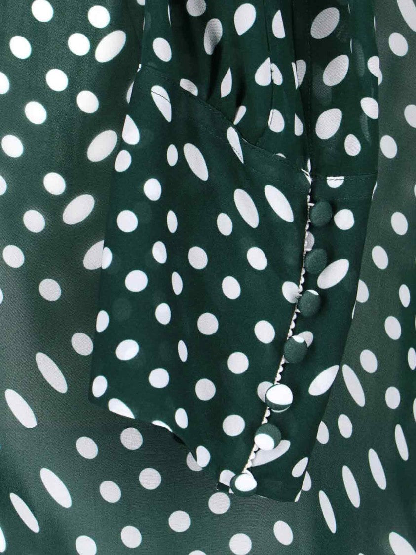 Dries Van Noten Semi-Sheer Viscose Shirt – Green