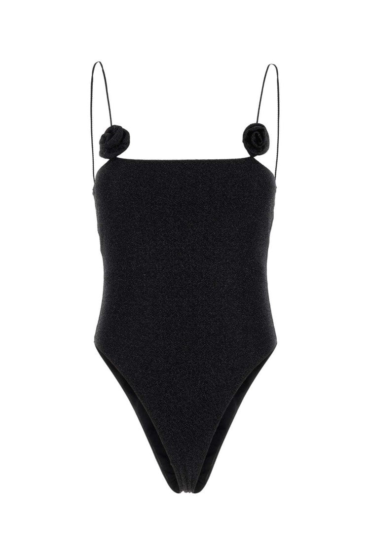 Oséree Black Nylon Blend Swimsuit