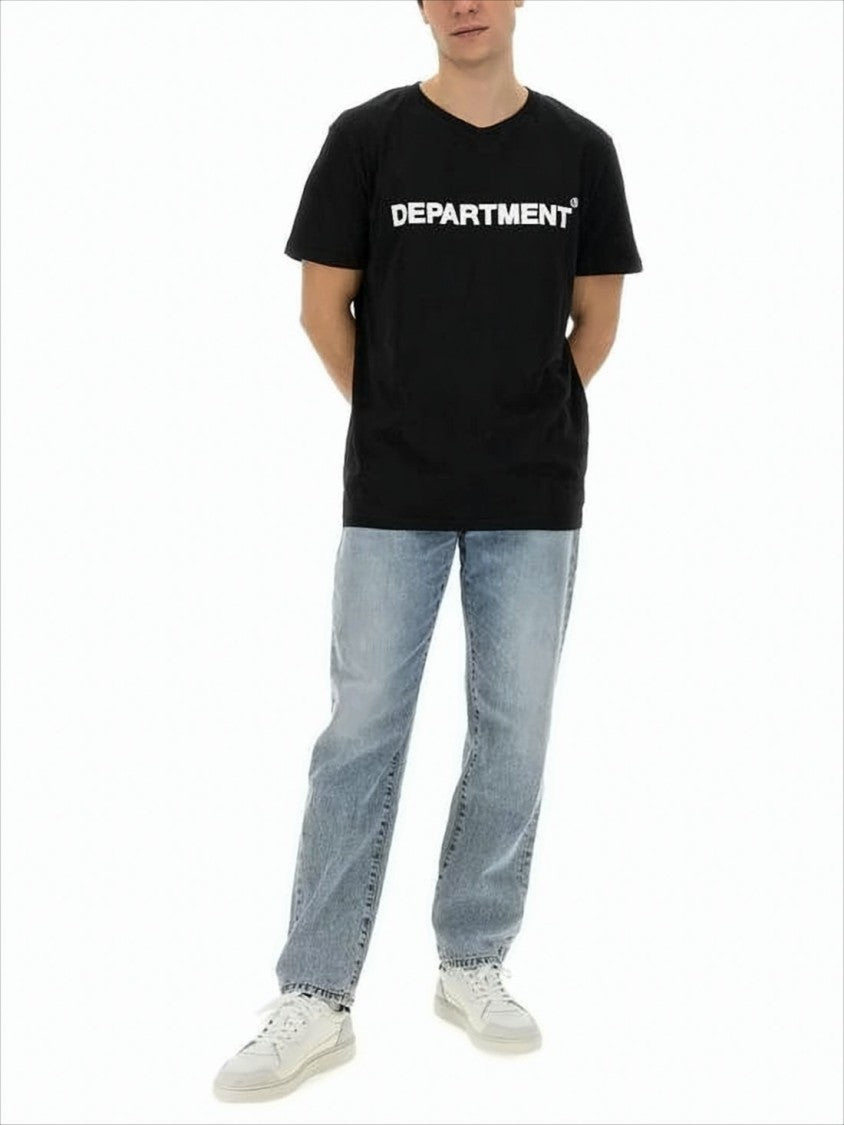 Department 5 Light Blue Straight-Leg Denim Pants
