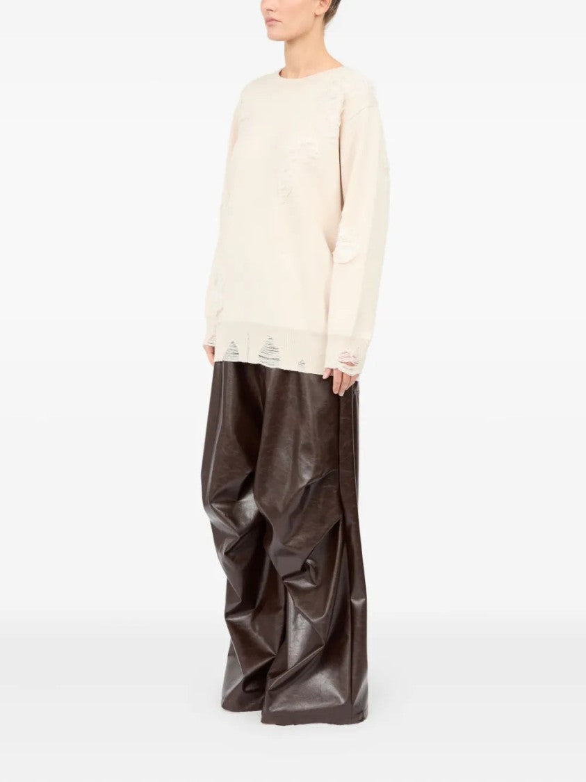 Mm6 By Maison Margiela Distressed Sweatshirt