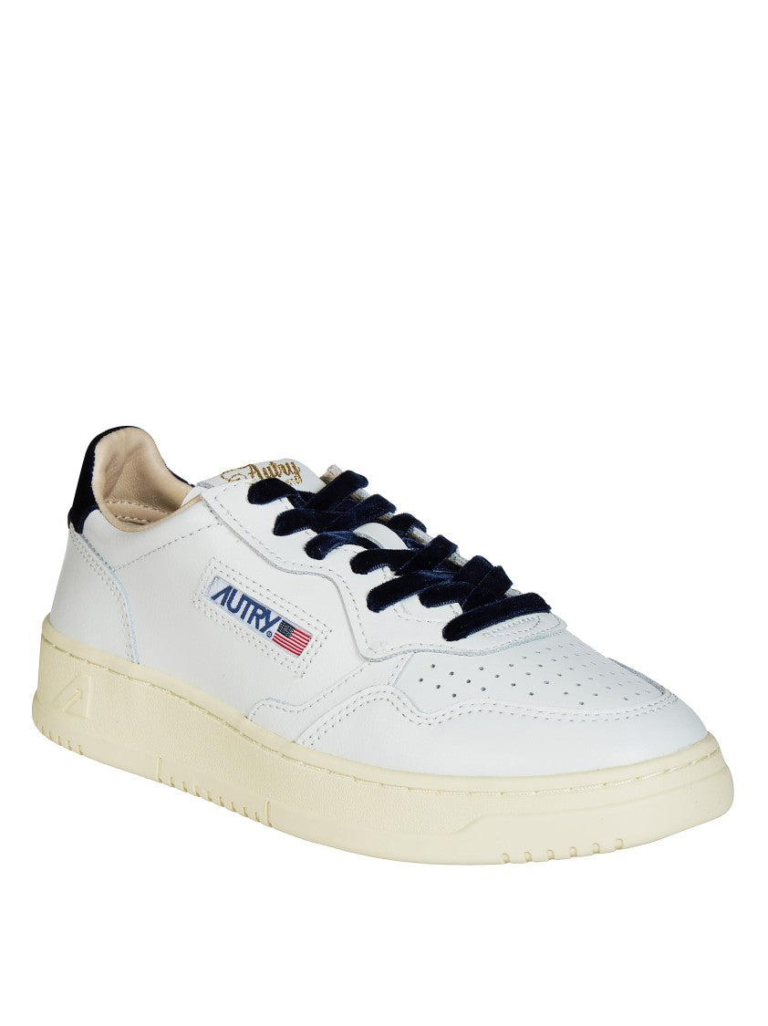 Autry White Medalist Low Leather Sneakers