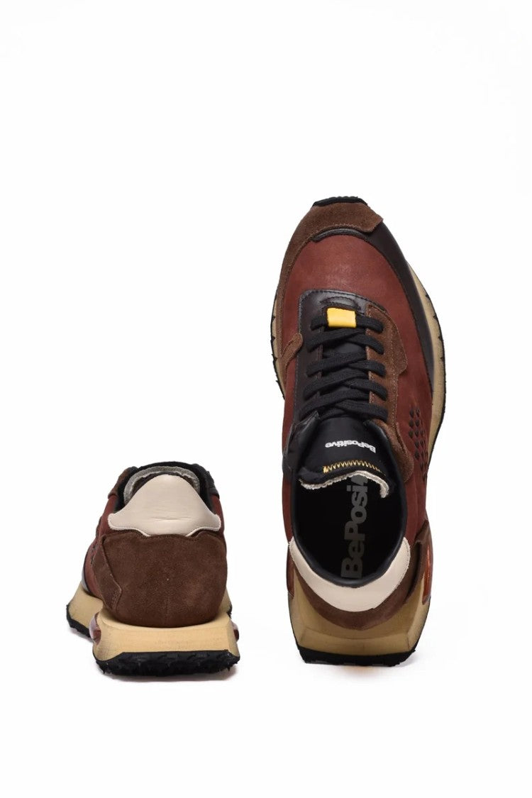 Be Positive Space Race Sneakers - Brown/Bordeaux