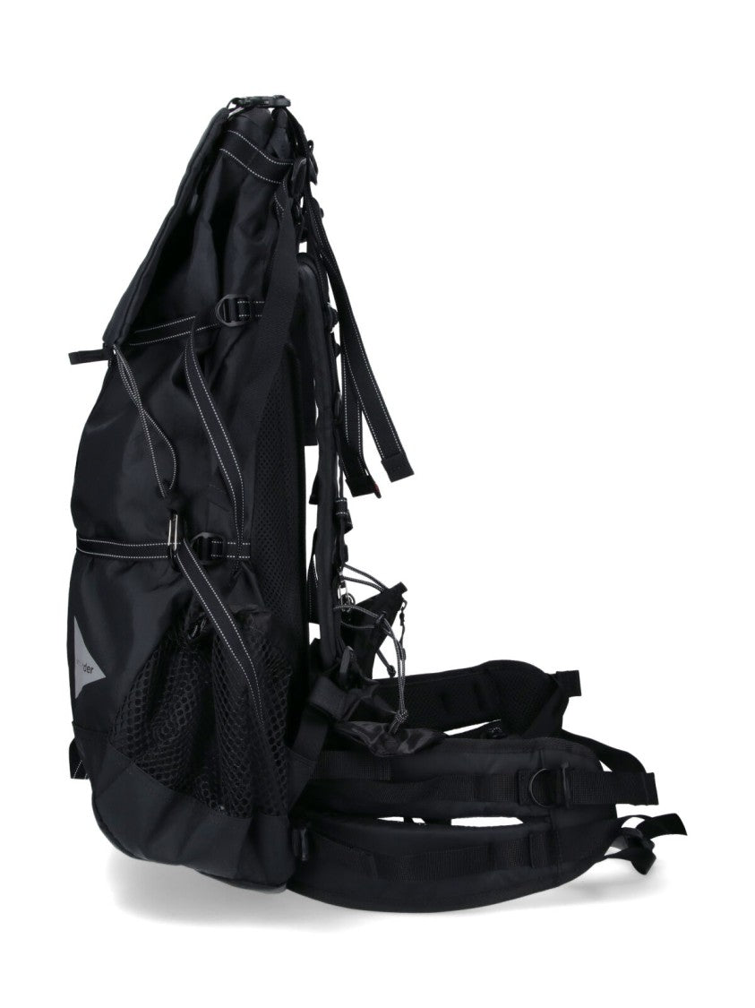 And Wander Structured Black Minimalist Bag With Practical Compartments