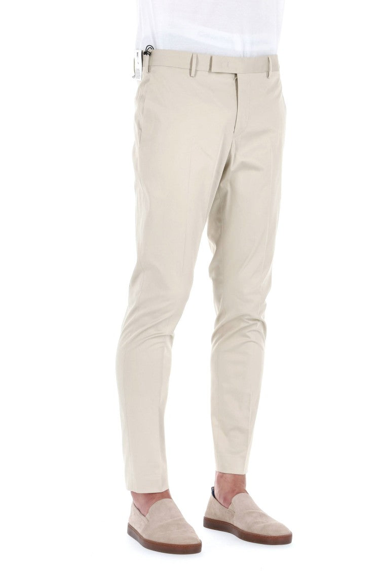 Pt Torino Dieci Model Cotton Twill Trousers