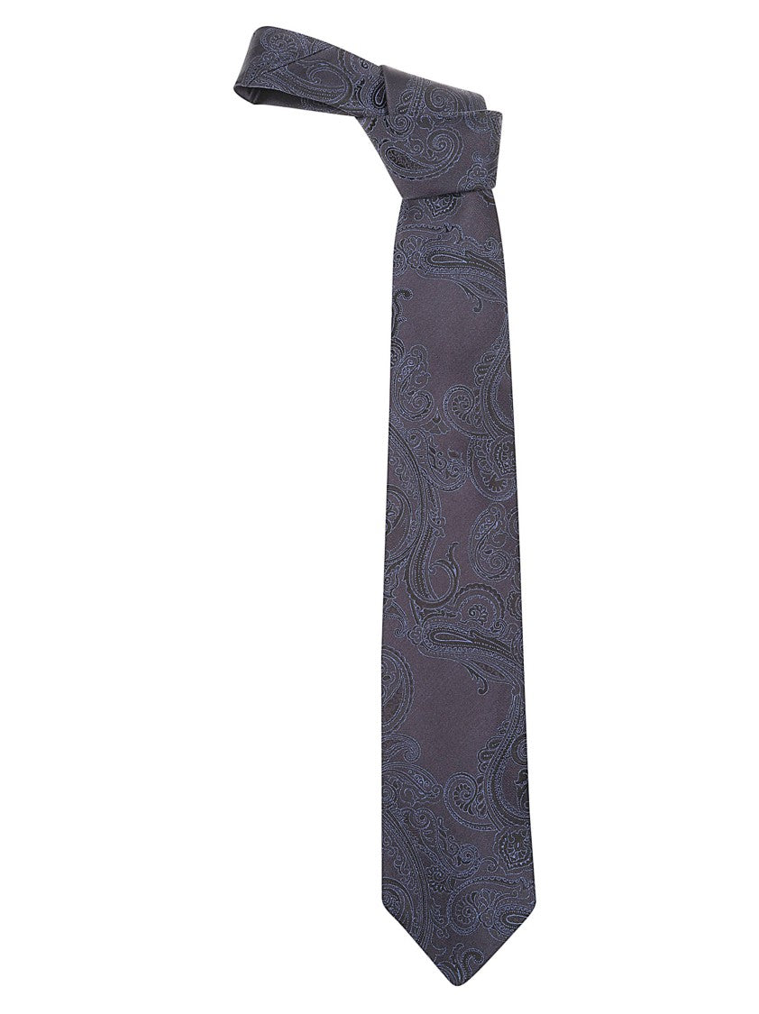 Etro Paisley Pattern Silk Tie