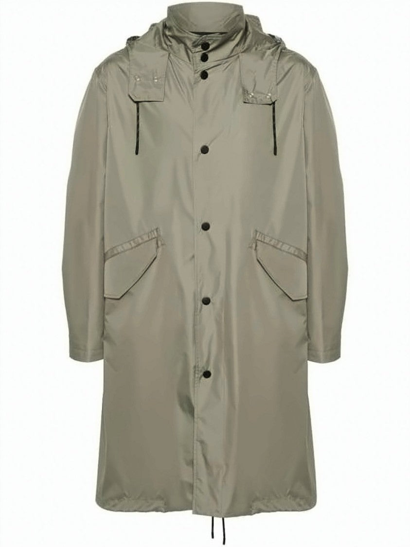 A.P.C. High-Collar Jacket With Adjustable Drawstrings And Flap Pockets