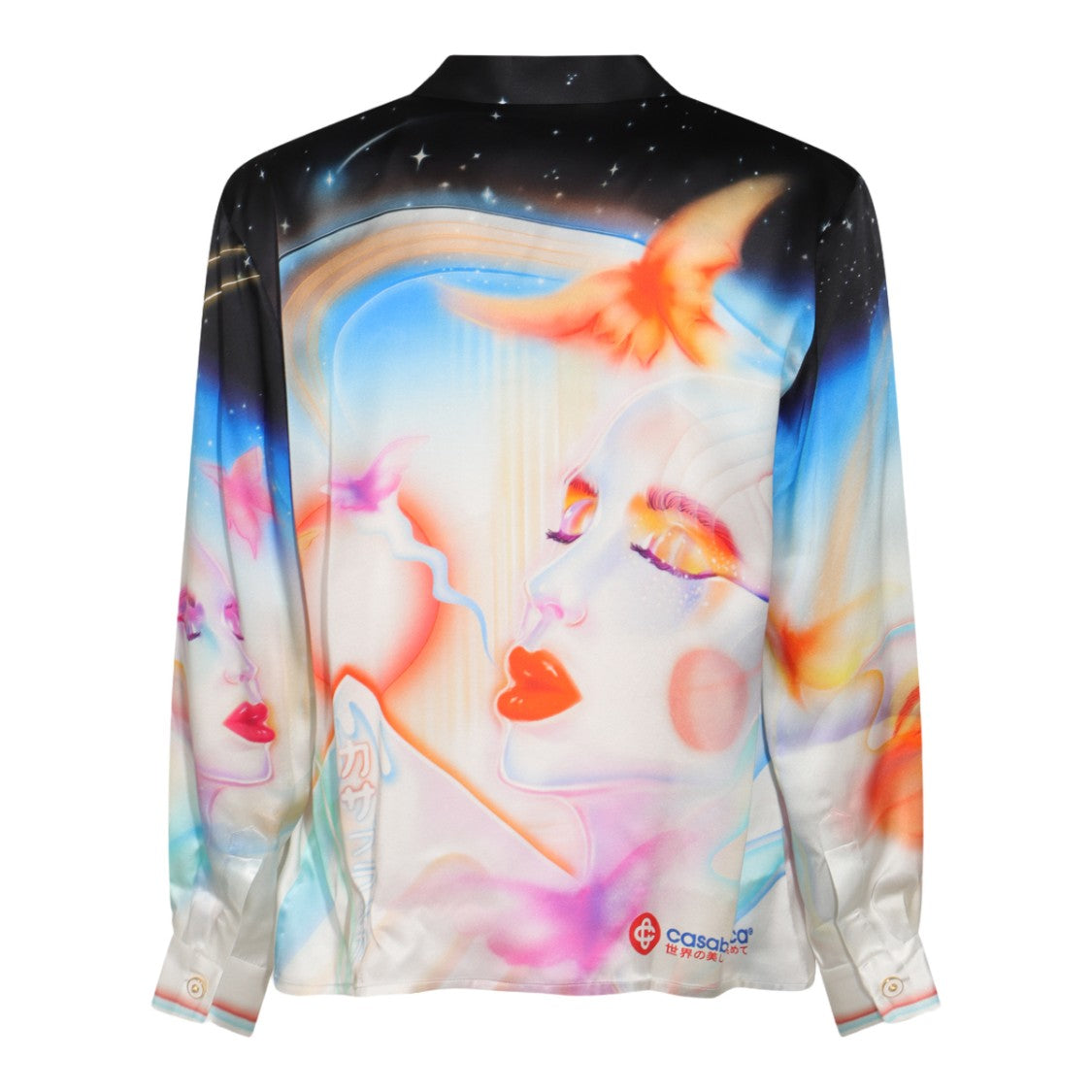 Casablanca Long-Sleeve Casual Shirt With Surreal Artistic Print