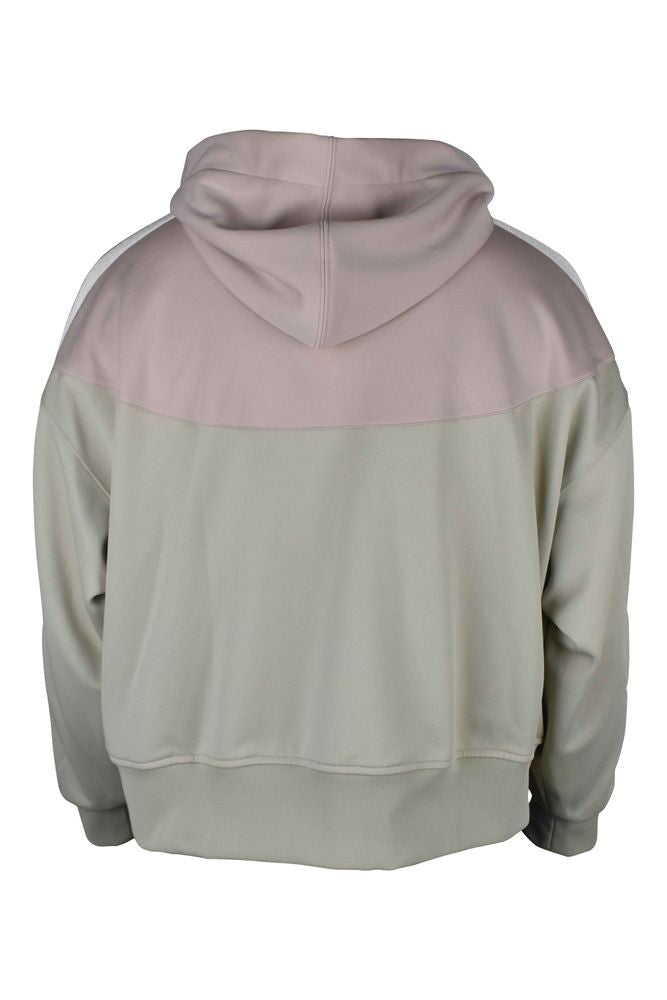 Palm Angels Two-Tone Zip-Front Cardigan With Hood And Logo