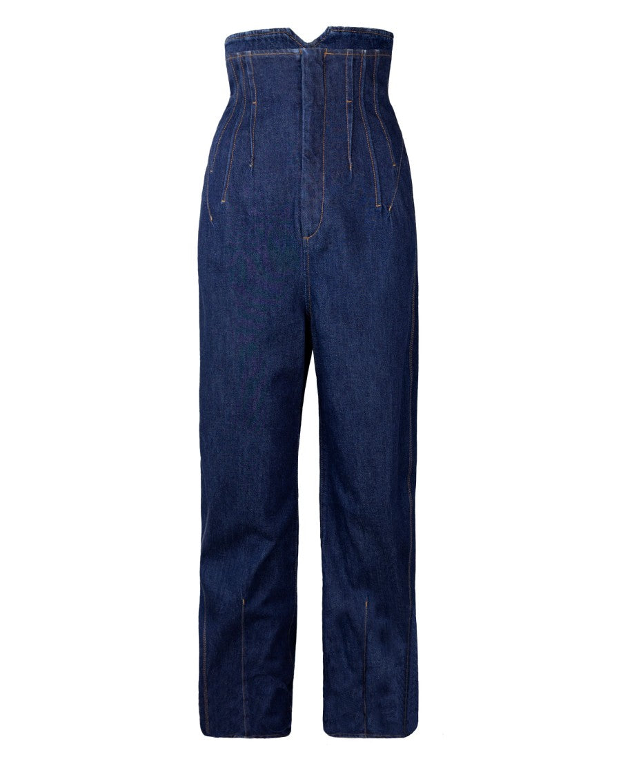 Sportmax Striped Blue Jeans