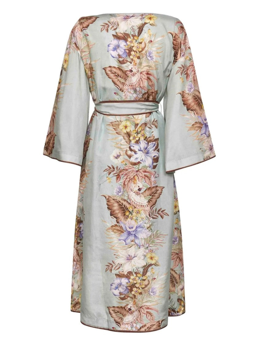 Zimmermann Coco Floral-Print Midi Dress