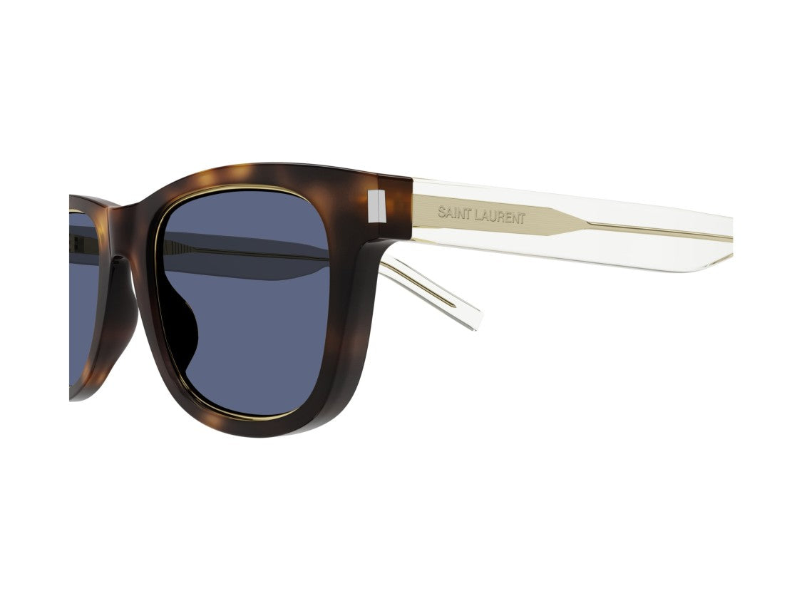 Saint Laurent Blue Sl 51 Rim Tortoiseshell Bold Sunglasses
