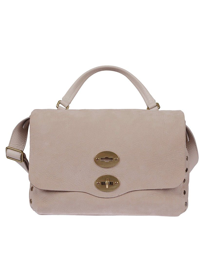 Zanellato Structured Leather Handbag With Flap Closure