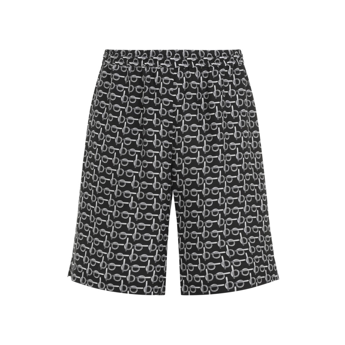 Burberry All Over Print Pattern Silk Shorts