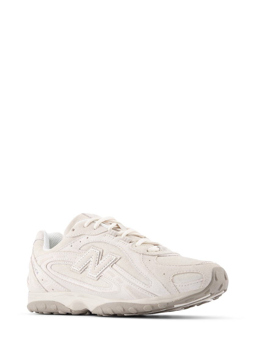New Balance Monochromatic Light Beige Suede Sneakers With Textured Outsole