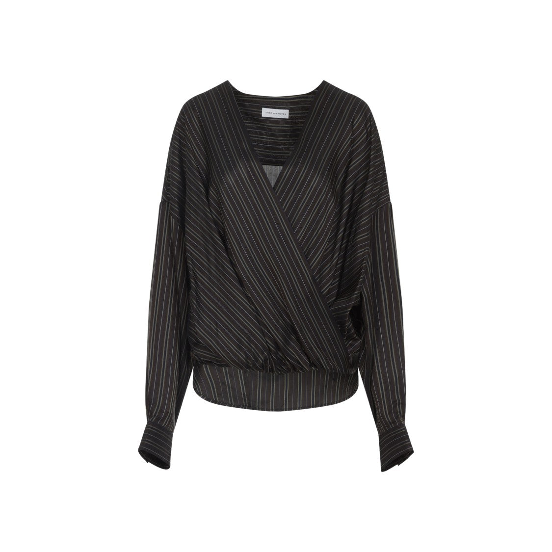 Dries Van Noten Brown Cupro Camiel Blouse
