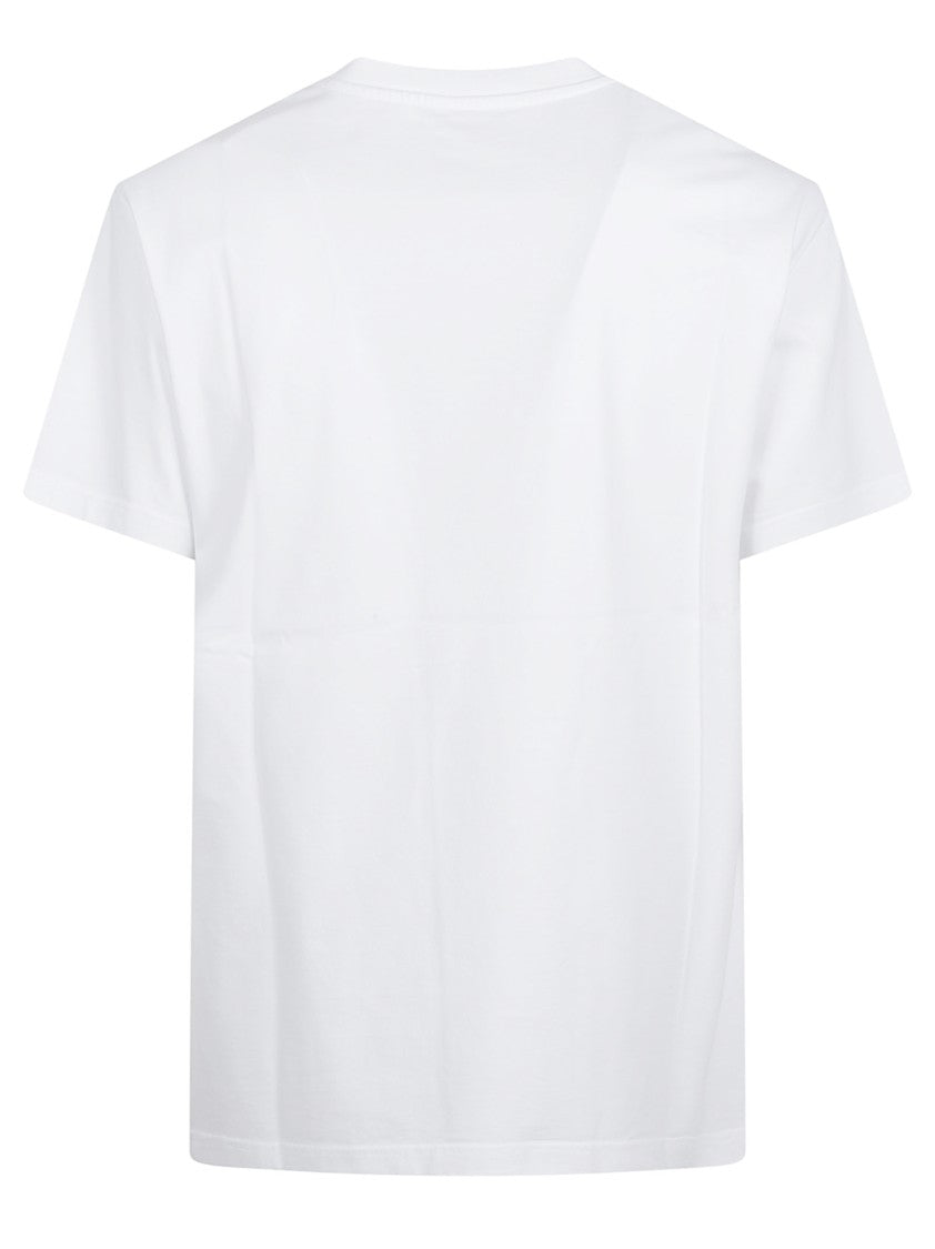 Givenchy Plain White Cotton T-Shirt With Tonal Logo Detail