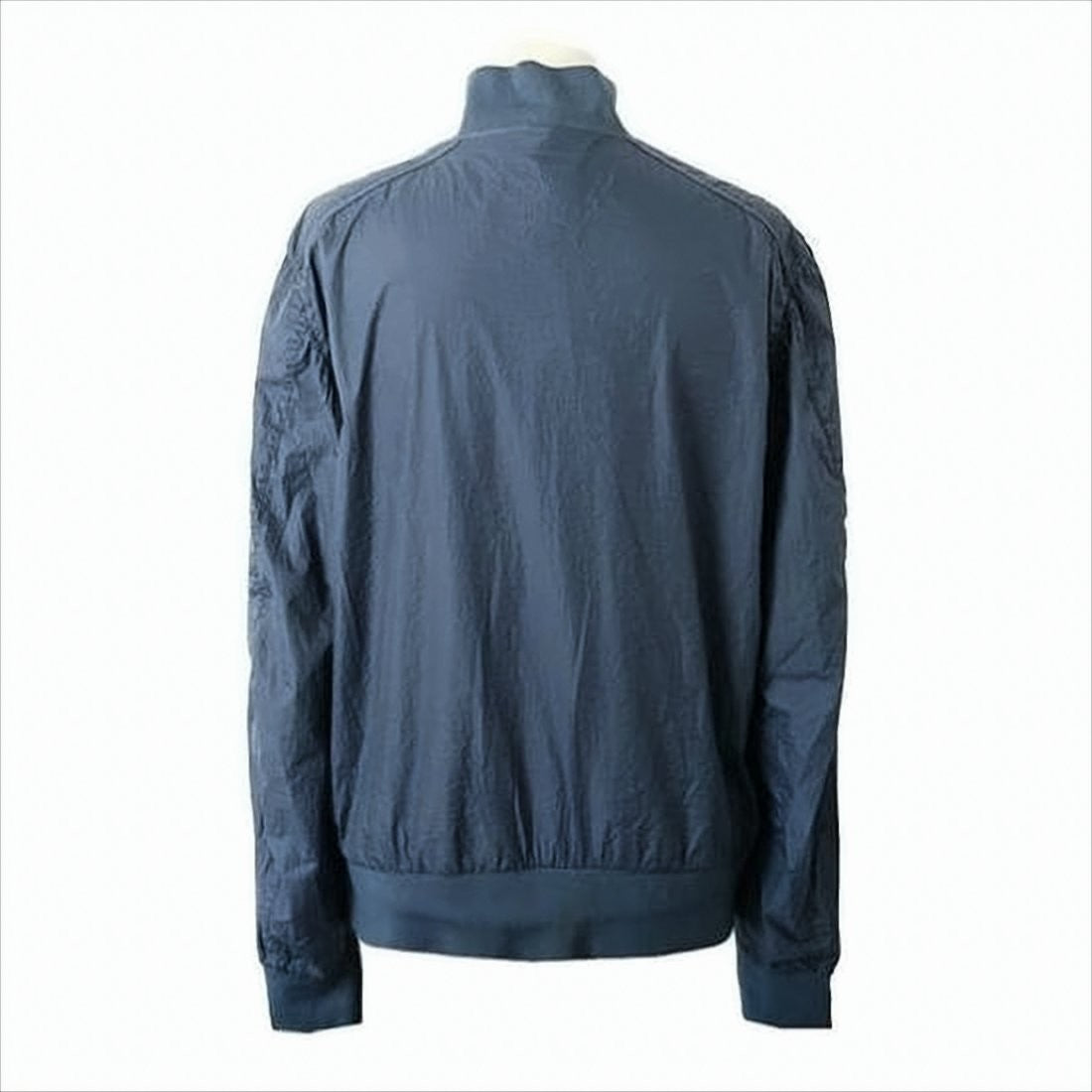 Parajumpers Minimalistic Blue Bomber Jacket With Ribbed Details