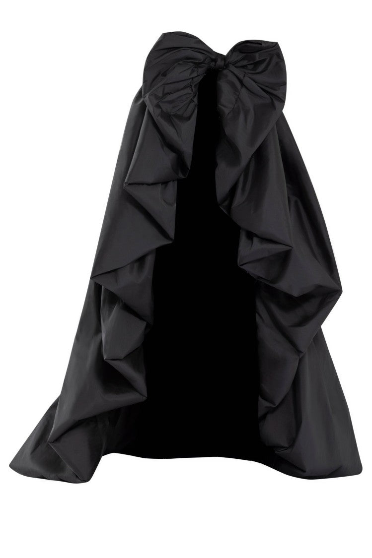 Saiid Kobeisy Taffeta Overskirt With Draped Bow