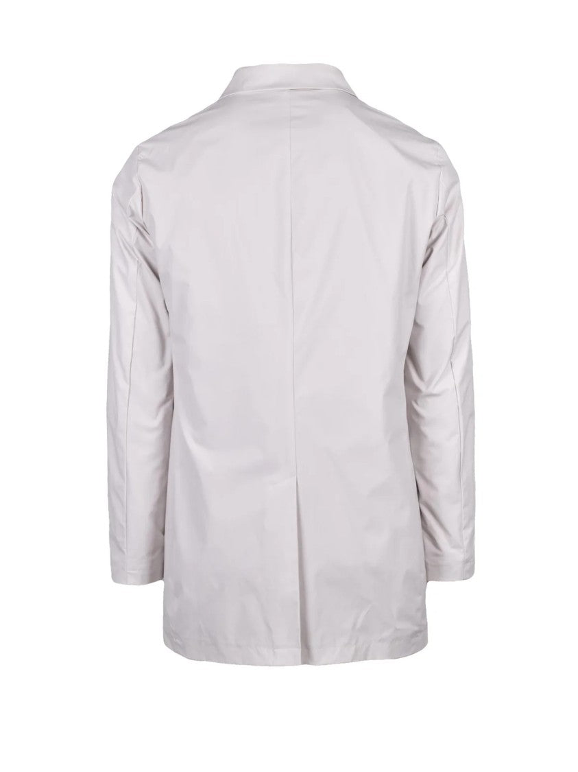 People Of Shibuya White Toshiro Polyester Waterproof Jacket