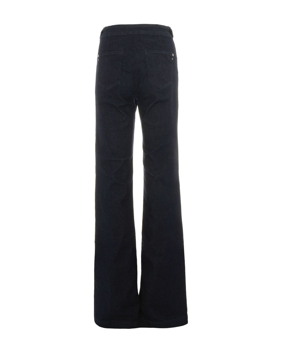 Patrizia Pepe Blue Flare Trousers