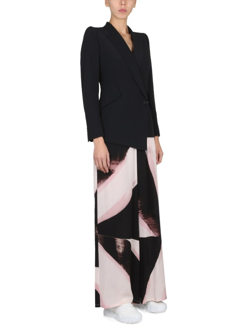 Alexander Mcqueen Brushstroke Graphic Pants