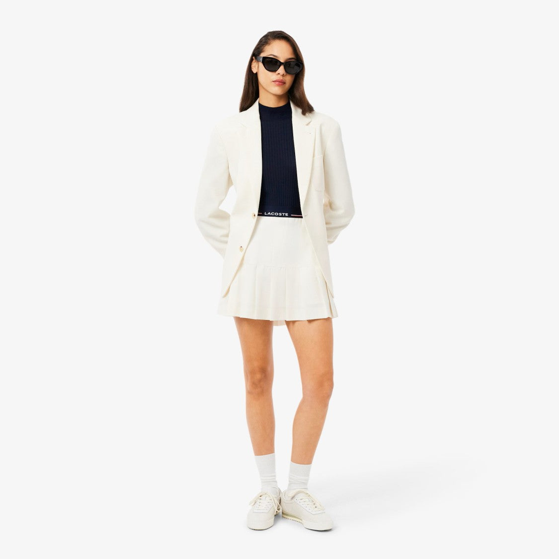Lacoste Ribbed Merino Wool Turtleneck Sweater