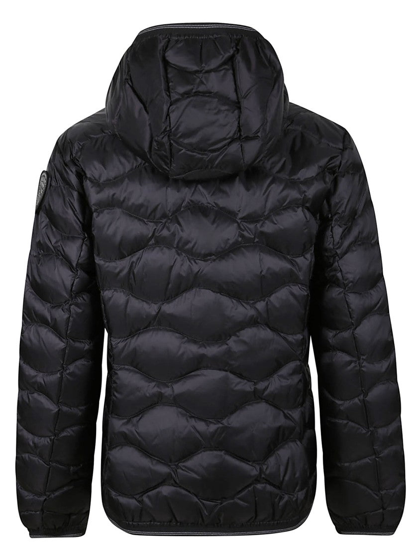 Blauer Quilted Black Puffer Jacket With Hood
