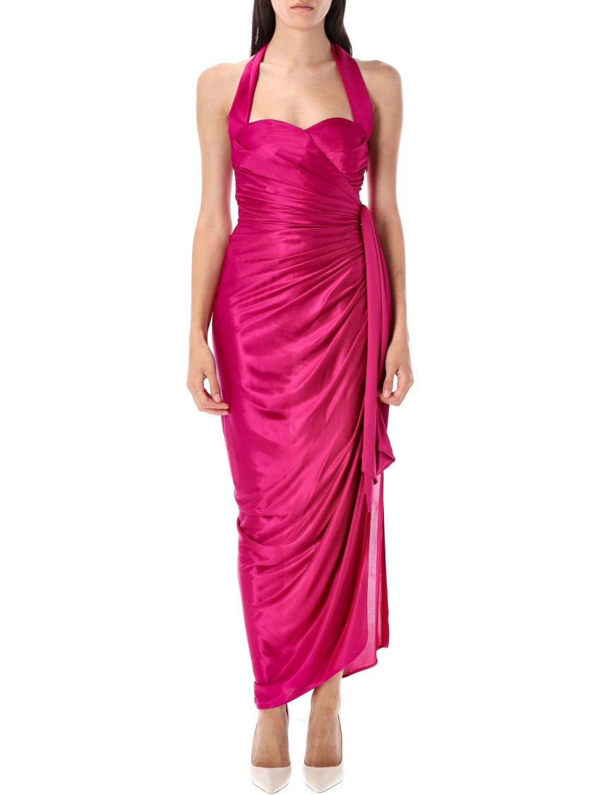 Balmain Draped Long Dress