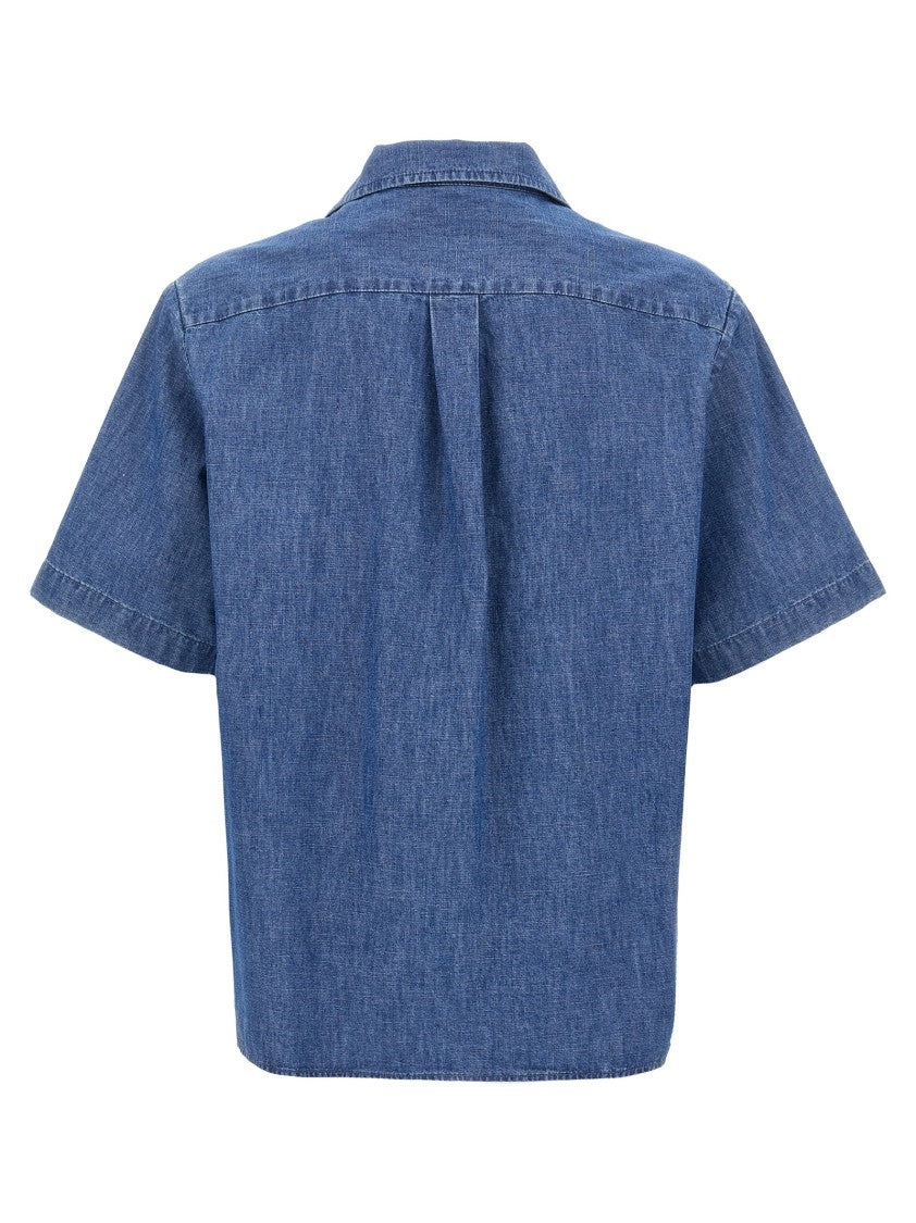 Valentino Garavani Oversized Denim Shirt With Button Closure