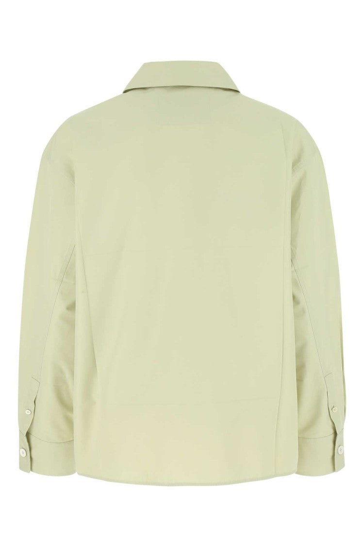 Jil Sander Pastel Green Poplin Oversize Shirt